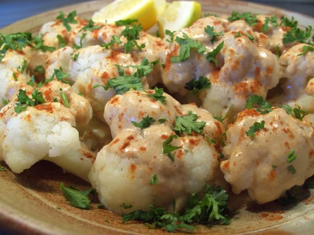 Arabian Cauliflower With Tahini. Photo by JustJanS