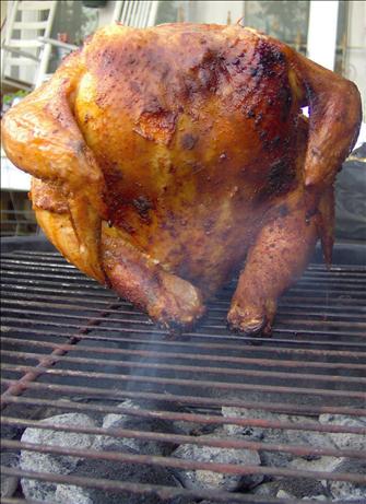 Beer Can Chicken With Memphis Rub. Photo by Mama's Kitchen (Hope)