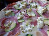 Zucchini Pancetta Pizza