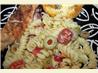 Tomato, Olive & Parmesan Pasta. Recipe by @DRiENNE