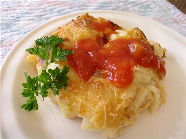 Cheesy Ham Hash Browns Casserole. Photo by Bayhill
