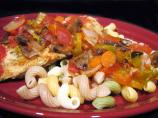 Creamy Chicken or Pork Cacciatore in Crock Pot