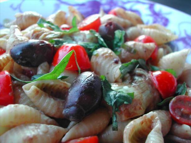 Cavatelli Salad With Artichokes and Goat Cheese. Photo by Kumquat the Cat's friend
