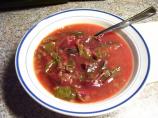 Lebanese Lentil and Swiss Chard Soup. Photo by DbKnadler