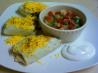 Southwestern Chicken and Black Bean Burritos. Recipe by ratherbeswimmin'
