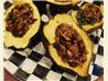 Sausage Stuffed Acorn Squash. Recipe by ratherbebaking