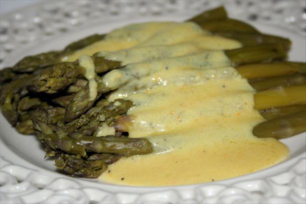 Asparagus in Creamy Orange Maltaise Butter Sauce. Photo by ~Nimz~