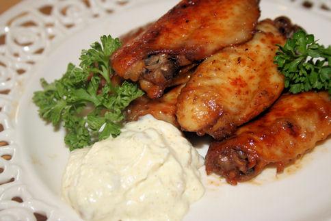 Hot Chicken Wings With Banana and Curry Sauce. Photo by ~Nimz~