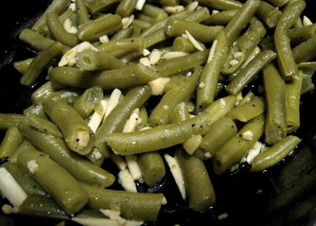 Garlic Almond Green Beans. Photo by Caroline Cooks