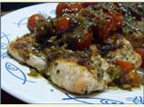 Pan-Seared Crusted Salmon With Cherry Tomato–ginger Sauce
