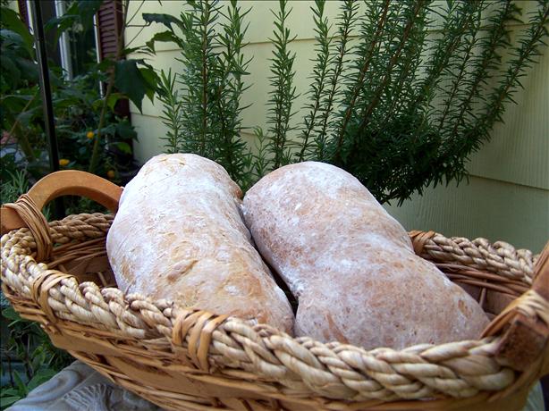 Ciabatta  With Hints of Rosemary / Bread Machine. Photo by Rita~