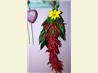 Red Hot Edible Pepper Wreath. Recipe by Rita~