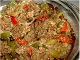 Vegetarian Meatless Pepper & Mushroom Casserole