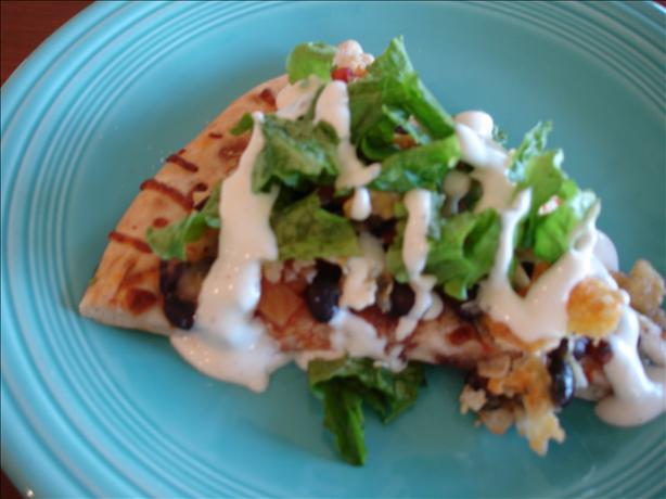 Jen's Tostada Pizza. Photo by carolinajen4