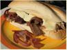 Philly Cheesesteaks With Melted Fontina and Sauteed Red Onions. Recipe by Charmie777