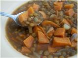 Savory Golden Lentil and Sweet Potato Soup