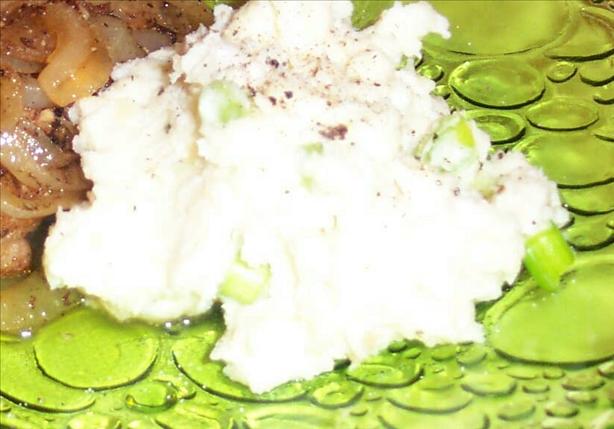Smashed Potatoes With Boursin and Scallions. Photo by Baby Kato