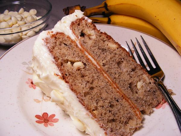 Banana White Chocolate Cake With Icing - Absolutely Decadent. Photo by Lavender Lynn