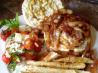 Garlic Mushroom Pork Burgers