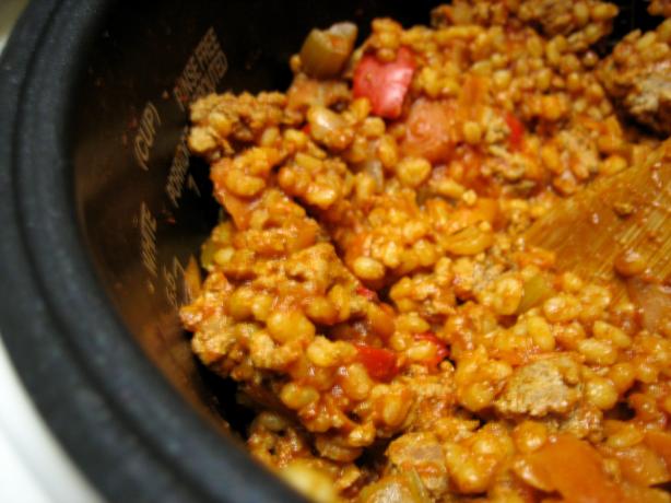 Turkey Barley Goulash Casserole (Rice Cooker). Photo by Demandy
