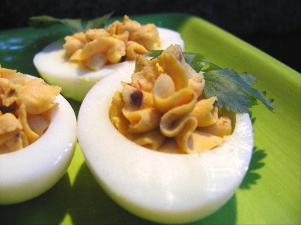 Chipotle Deviled Eggs. Photo by Mrs Goodall