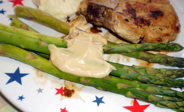 Asparagus With Wasabi-Mayonnaise Dip. Photo by morgainegeiser