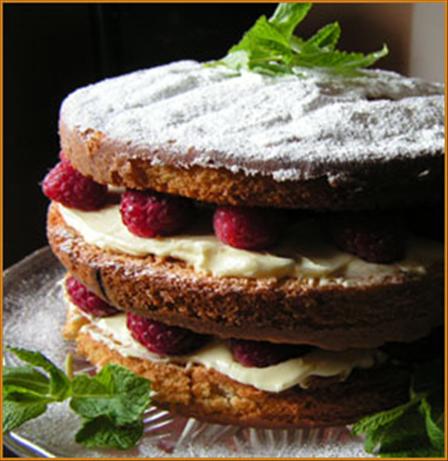 Raspberry and Lemon Layer Cake. Photo by Rosie Rob