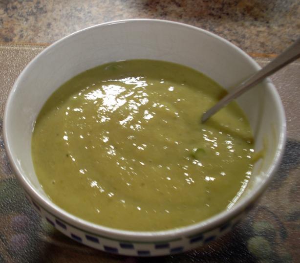 Cream of Asparagus Soup (vegan). Photo by Chef Joey Z.