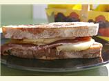 Pear, Pecorino, and Prosciutto Panini