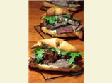 Croissant Steak Sandwiches With Caramelized Onions and Horseradi