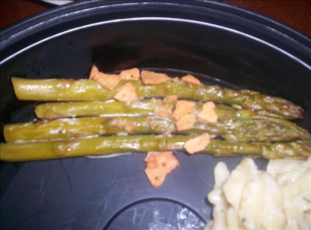 Easy Creamy Baked Asparagus (Gluten Free). Photo by GlutenFreeGirl