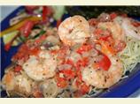 Shrimp and Veggies Italiano With Pasta