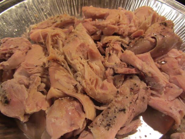 Crock Pot Shredded Chicken Breasts for Freezing - OAMC. Photo by Karen67