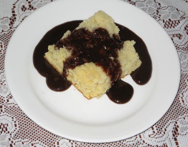 Mom's Ultra Quick Yellow Cake and Chocolate " Dip". Photo by Redneck Epicurean