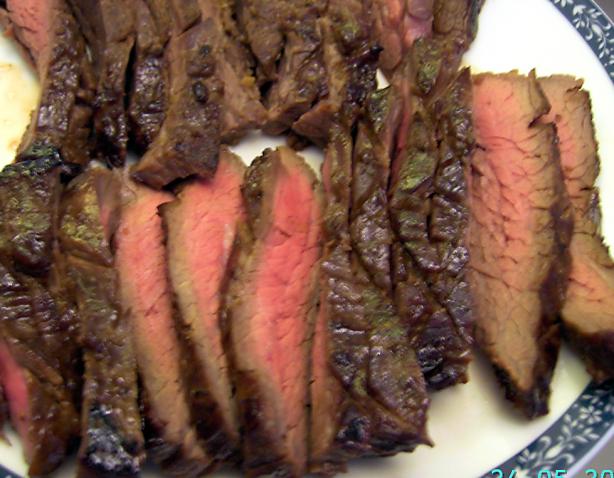 Marinated Flank Steak. Photo by Shahana