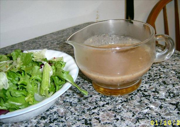 Pecan-Garlic Salad Dressing. Photo by Marie Nixon