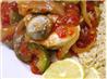 Vegetable-Topped Halibut