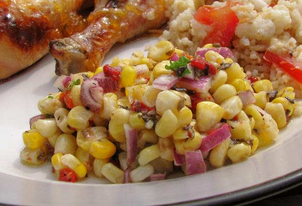 Valencia Corn Salad. Photo by lazyme