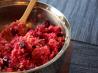 Beet Risotto With Walnuts and Gorgonzola Cheese