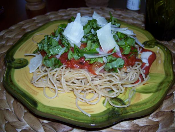 Audrey Hepburn's Favorite Spaghetti Al Pomodoro. Photo by Whole Foods Chef Judy
