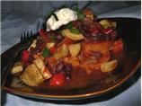 Black Bean Chili over Sweet Potatoes
