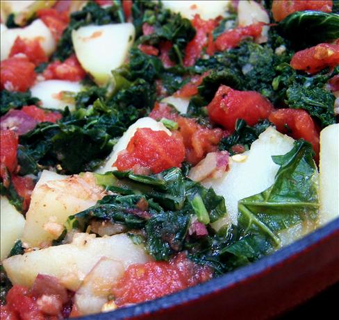 Winter Greens and Potatoes. Photo by PaulaG