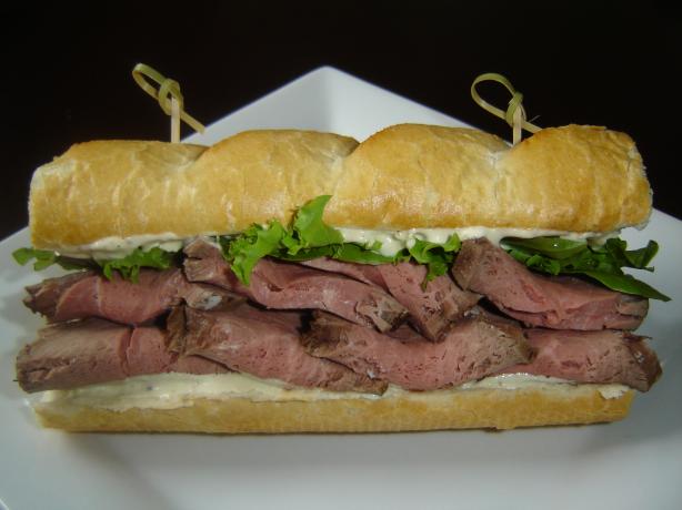 Beef and Horseradish Sauce Sandwich. Photo by karenury