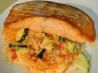 Salmon With Couscous Vegetable Salad. Recipe by Annacia