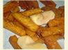 Spicy Butternut Squash Oven Fries With Apples. Recipe by Bergy