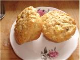 Pineapple Carrot Raisin Muffins