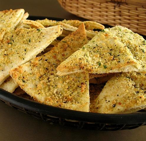 Parmesan Pita Chips. Photo by Calee