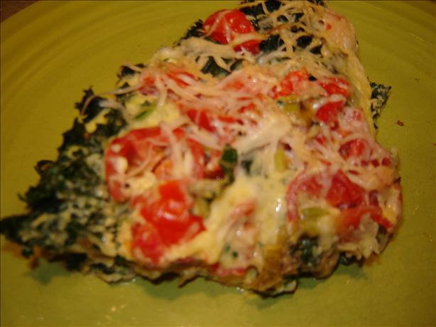 Baked Eggs & Kale Parmesan (Frittata). Photo by MA HIKER