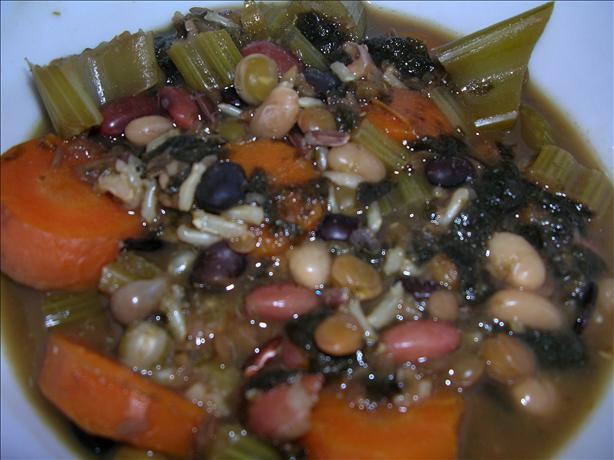 Miso-Bean Vegan Stew With Nori and Wild Rice (Gluten, Dairy Free. Photo by Laurie150