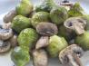 Savory Brussels Sprouts and Mushrooms. Recipe by SweetySJD